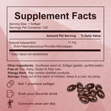 Yoqpoe Astaxanthin 12mg softgel with measuring spoon