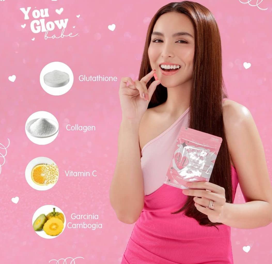 You Glow Babe Collagen Supplement in a lifestyle setting