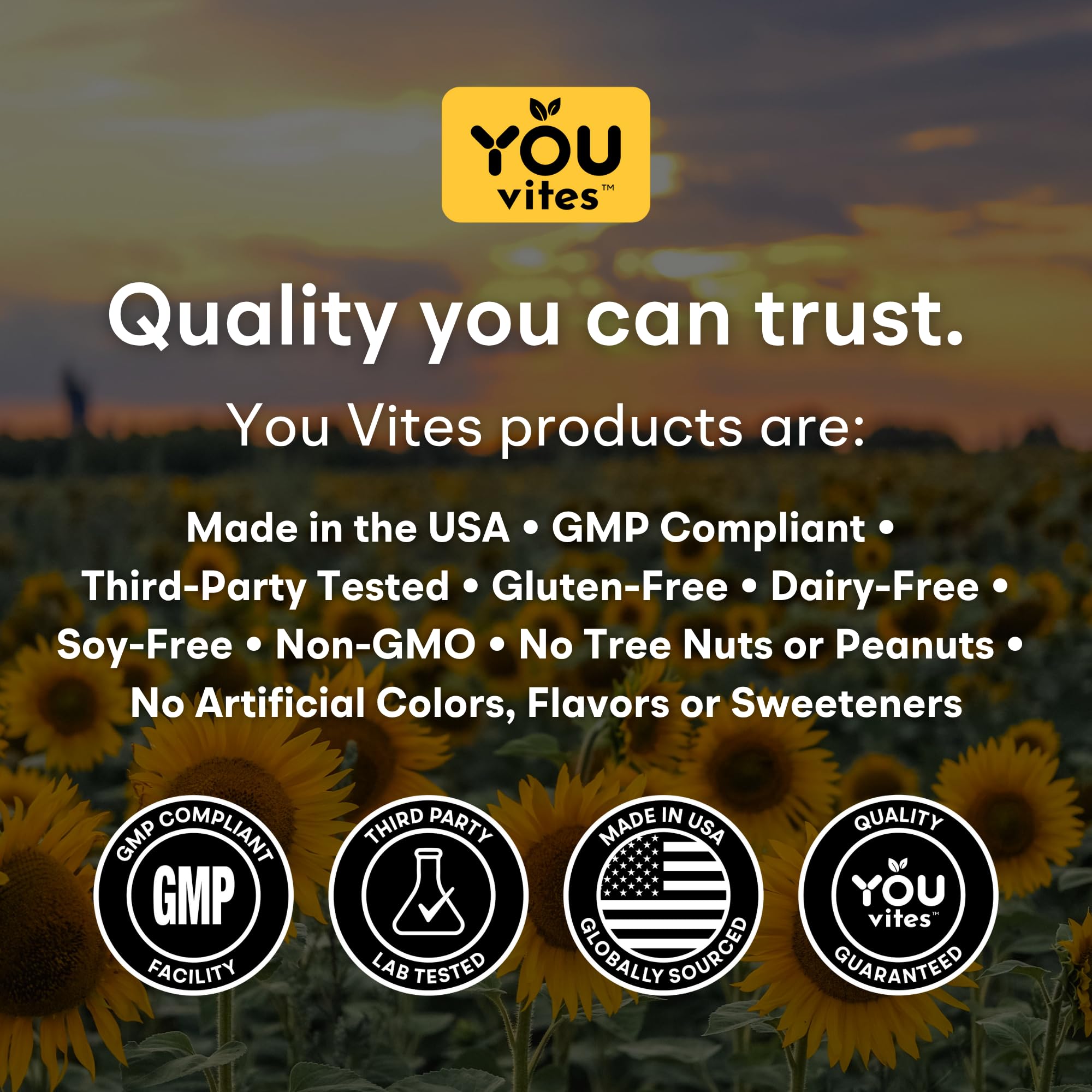 You Vites D3 + K2 Supplement ingredients list