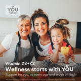 You Vites D3 + K2 Supplement nutritional information