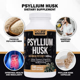 YouFit Nutrition Psyllium Husk Capsules 280g back view