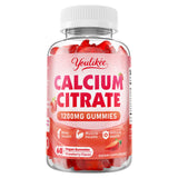 Youlikee Calcium Citrate Gummies 1200mg with a measuring spoon