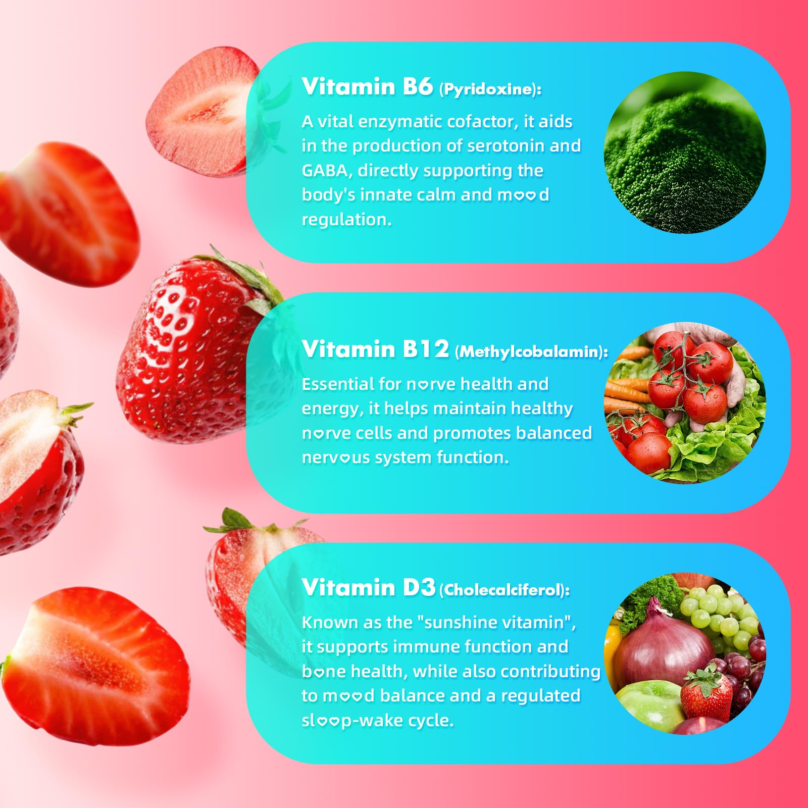 Youlikee GABA Gummies natural strawberry flavour