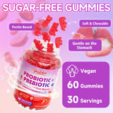 Youlikee Probiotic + Prebiotic Gummies in a hand