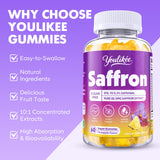Youlikee Saffron Gummies close-up of gummy shape