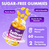 Youlikee Saffron Gummies displayed with other herbal supplements