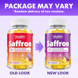 Youlikee Saffron Gummies on a wooden table