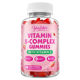 Youlikee Vitamin B-Complex Gummies with fresh strawberries