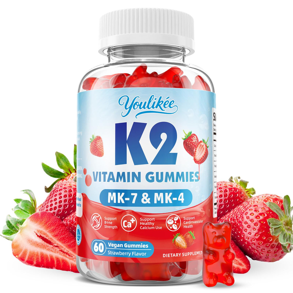Youlikee Vitamin K2 Gummies bottle front view