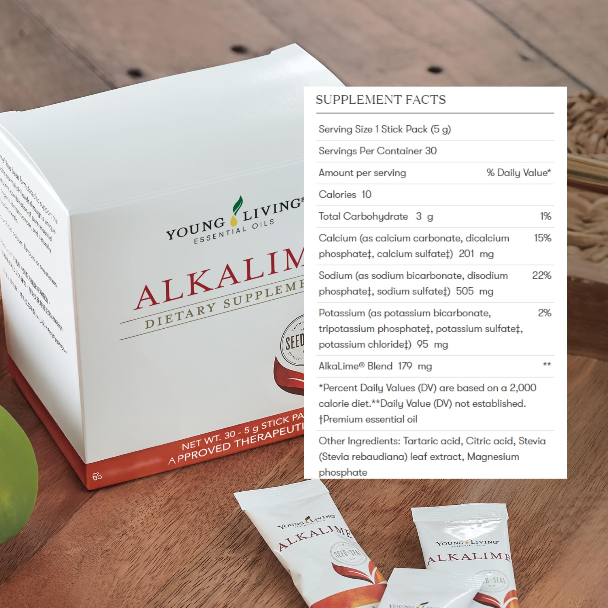 Young Living AlkaLime® Blend Supplement top view