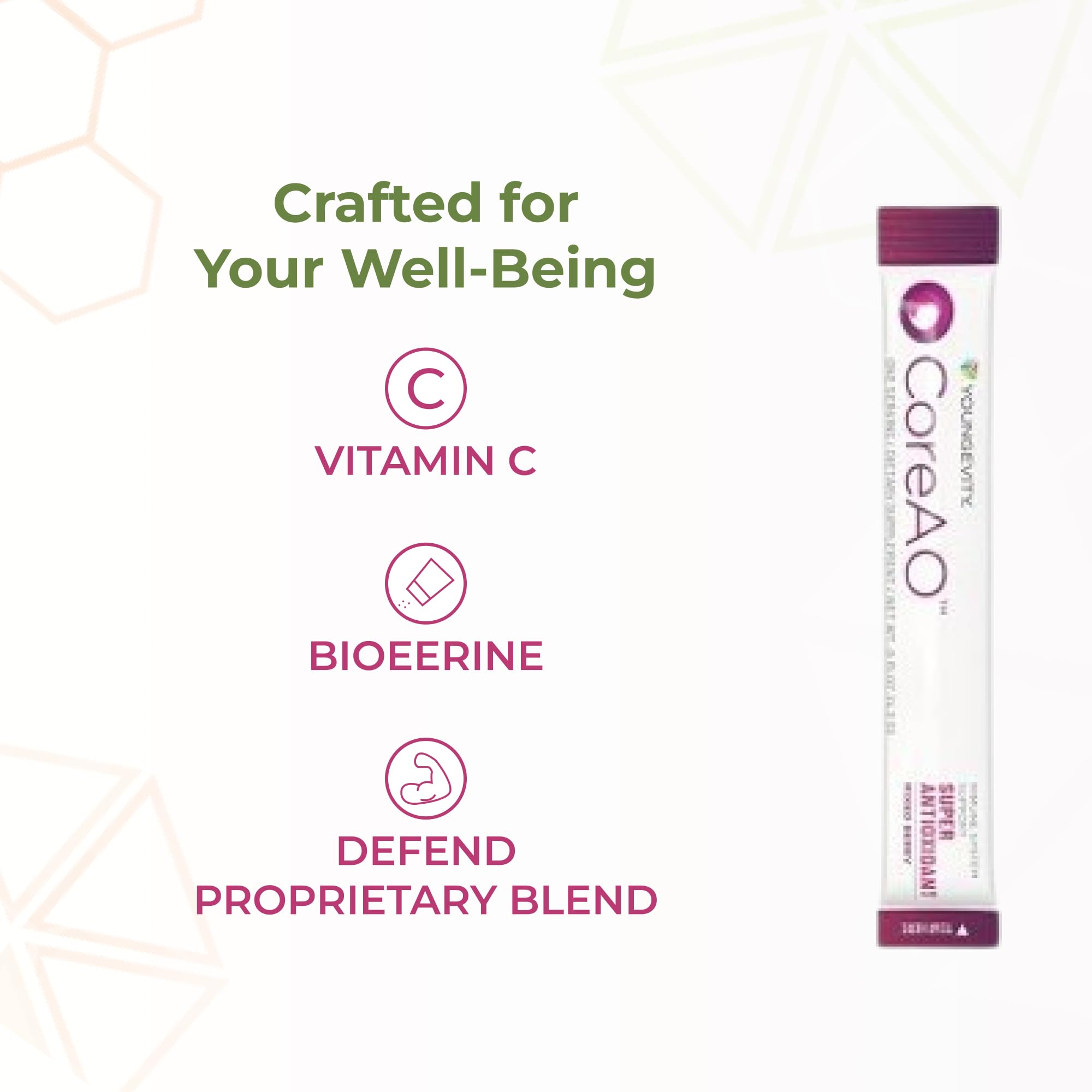 Youngevity Berry Flavoured Antioxidant Supplement ingredients list