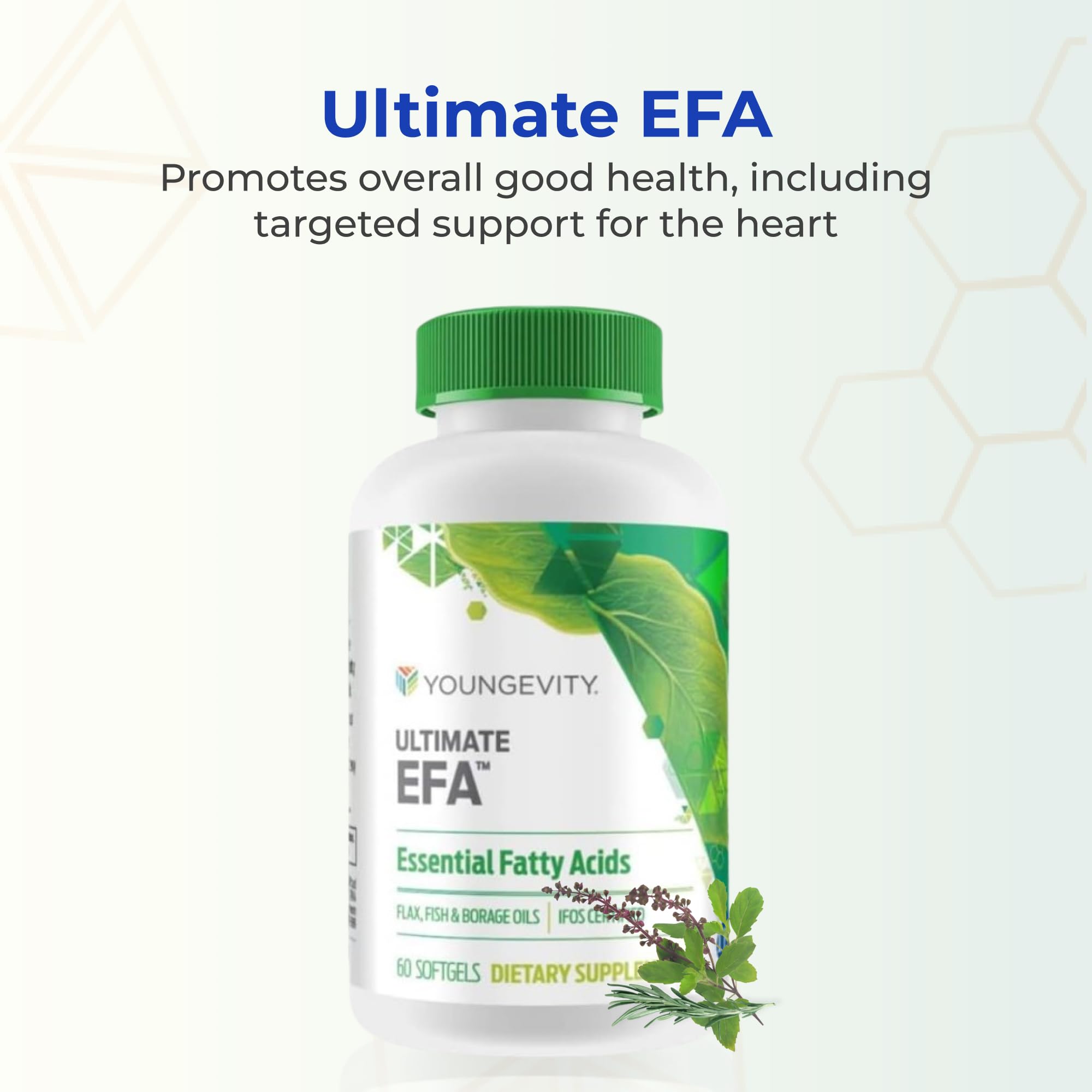 Youngevity Complete Omega Formula 85g back view with ingredient list