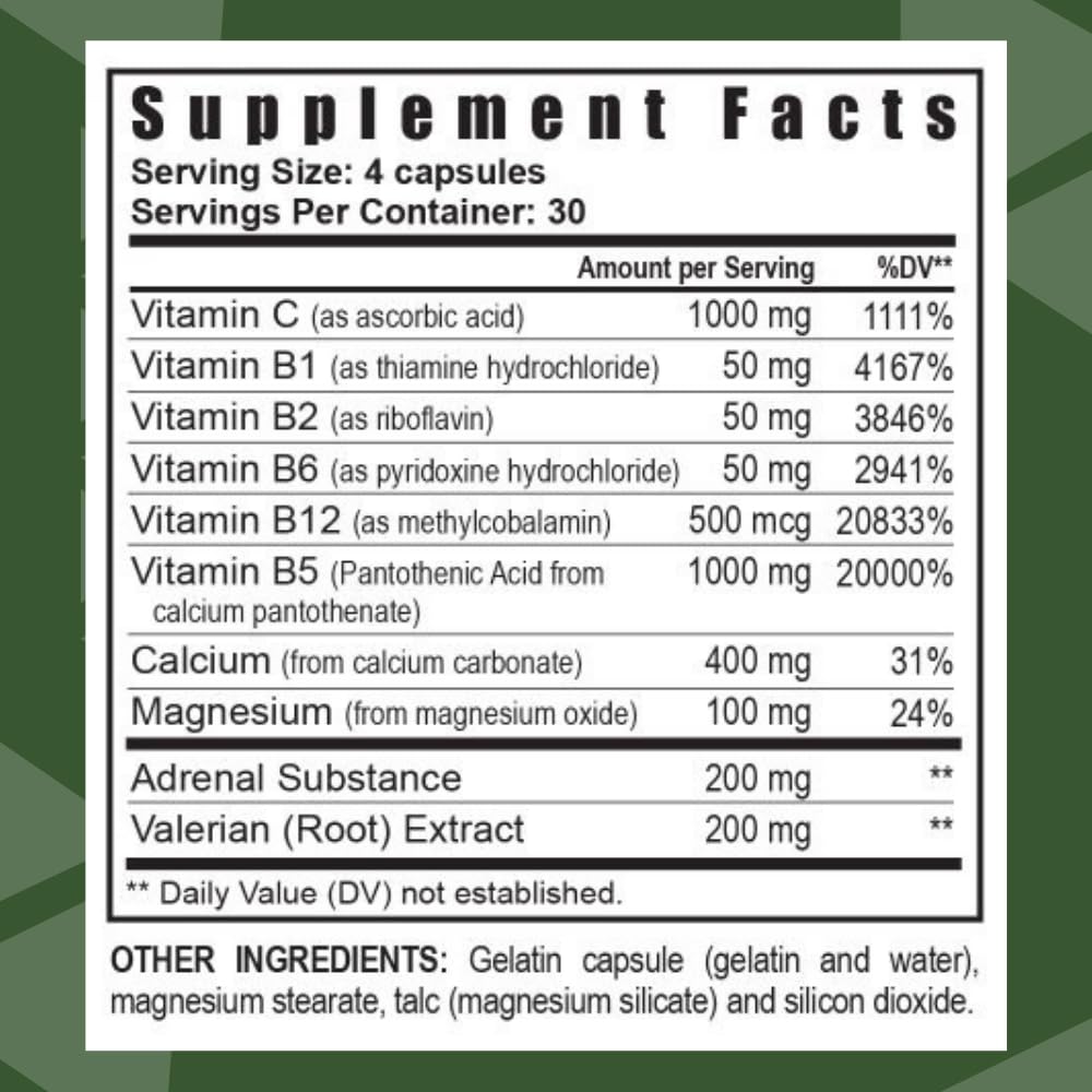 Youngevity Comprehensive Stress Support Formula side view