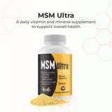 Youngevity MSM ULTRA supplement side view with details