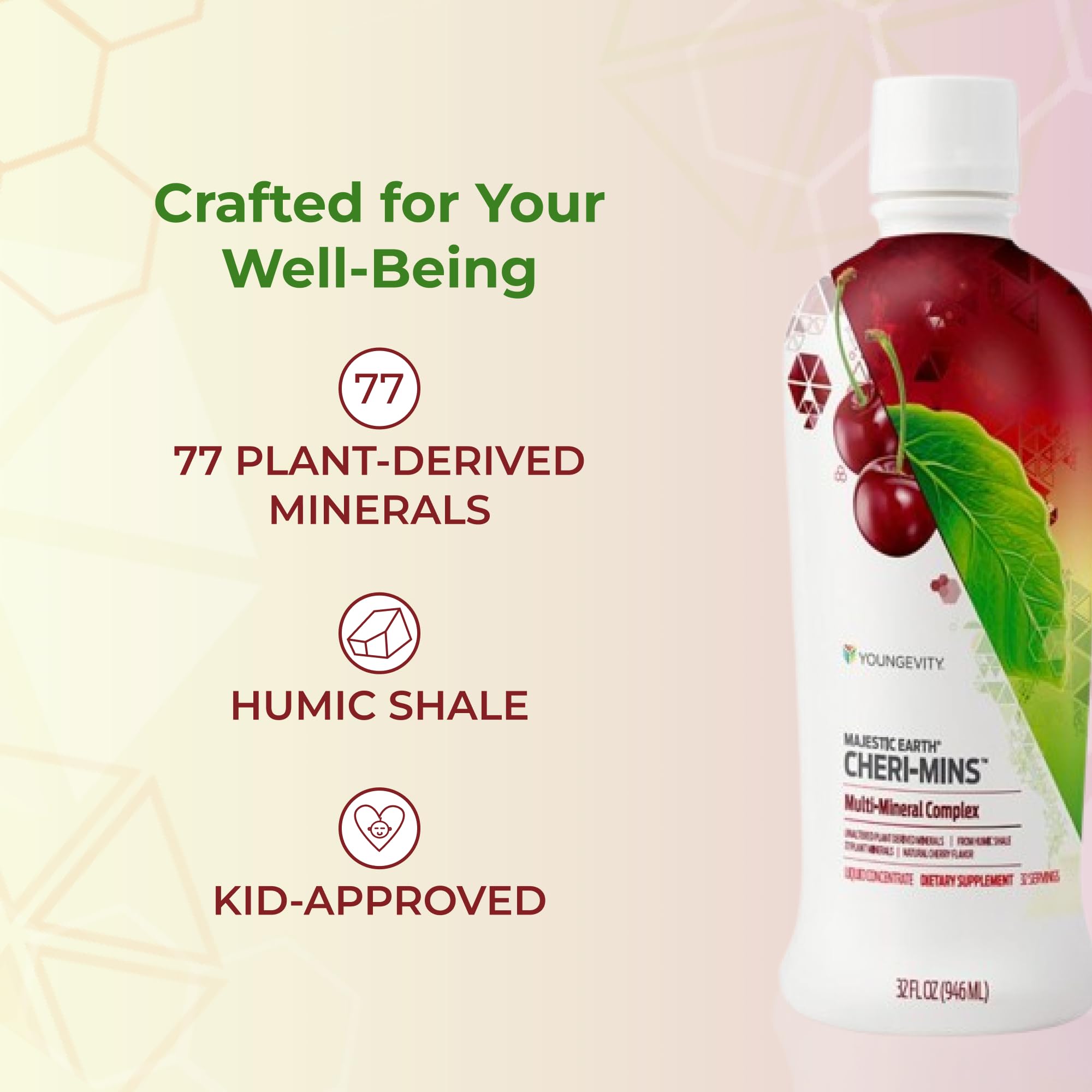 Youngevity Plant Derived Minerals Liquid Supplement with fruits
