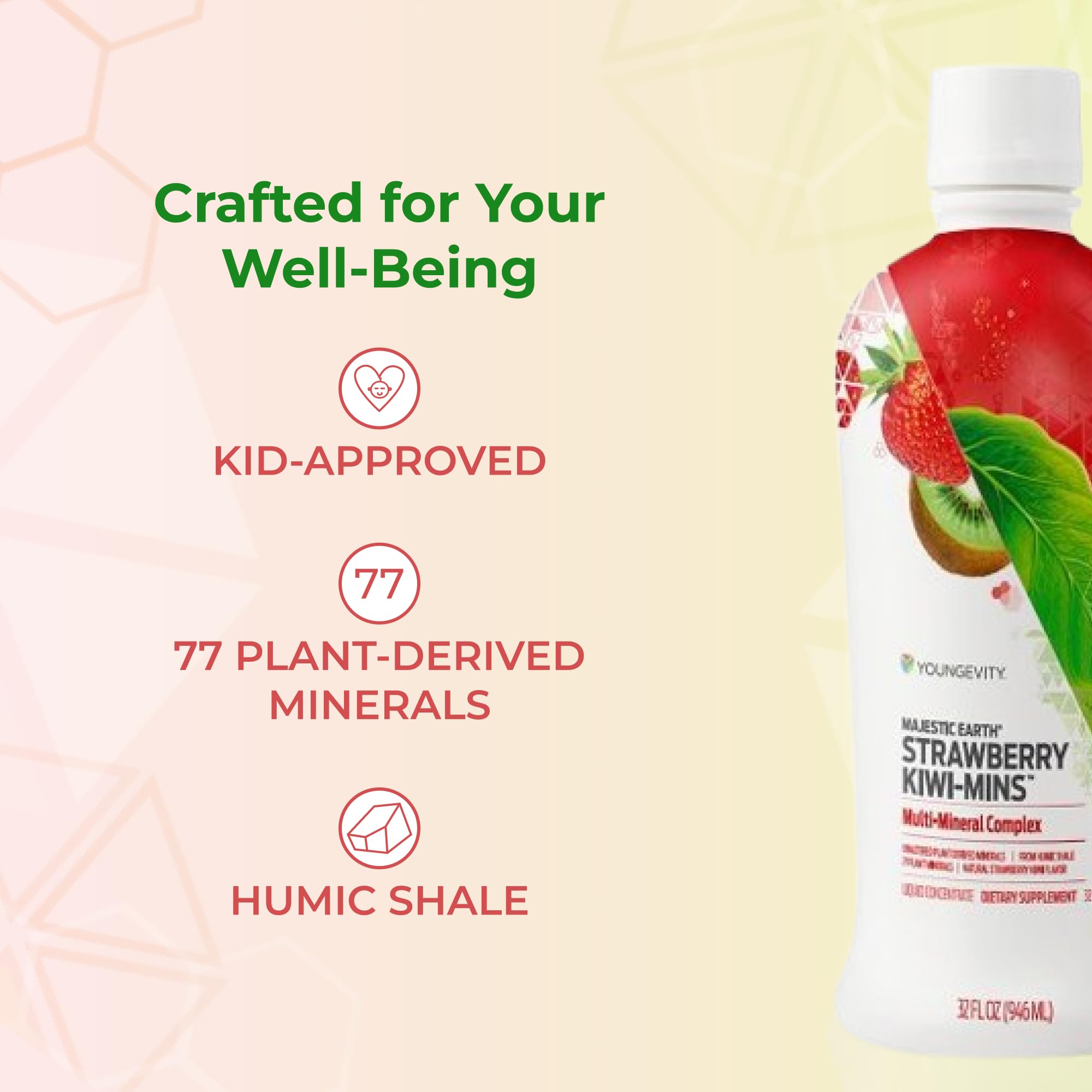 Youngevity Plant Derived Minerals Strawberry Kiwi nutritional information