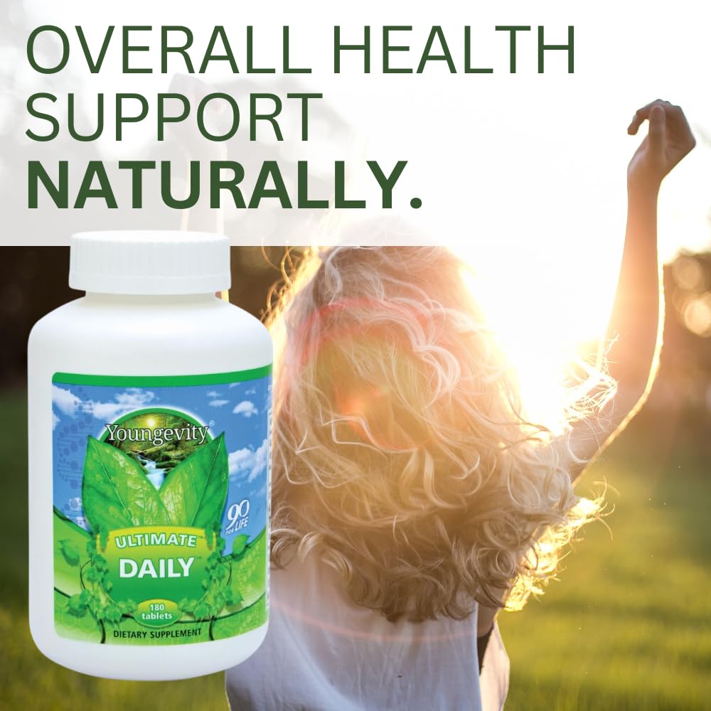 Youngevity Ultimate Daily Tablets back view with ingredient list