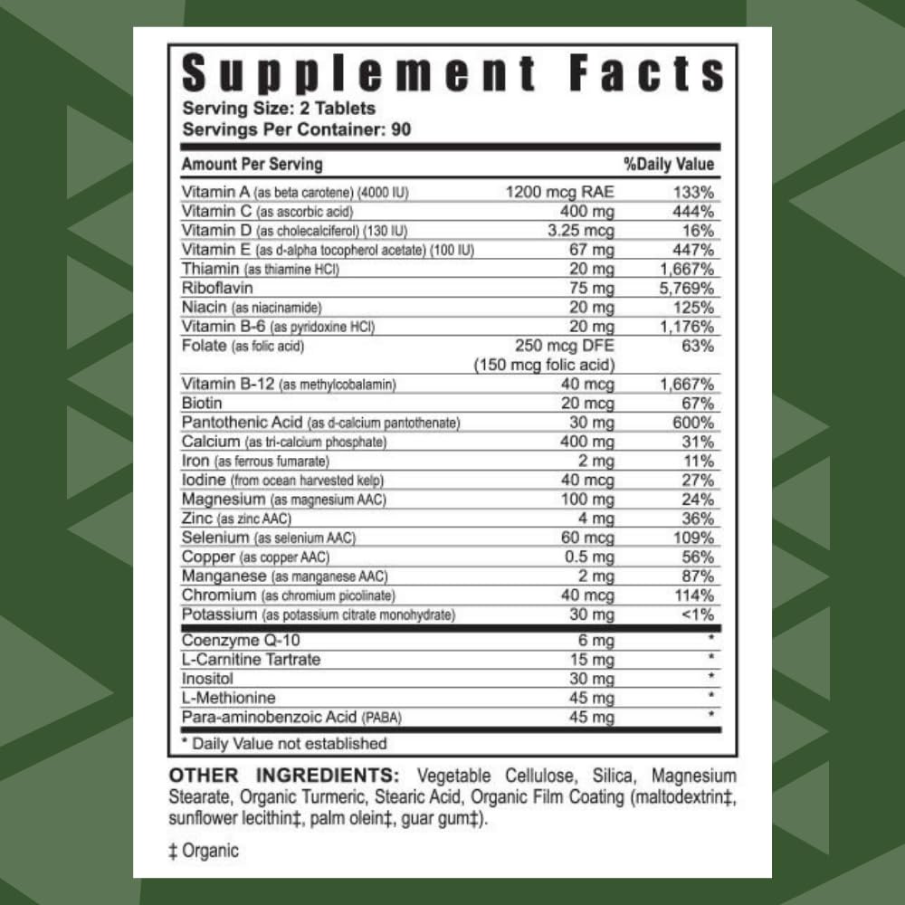 Youngevity Ultimate Daily Tablets side view showing tablet size