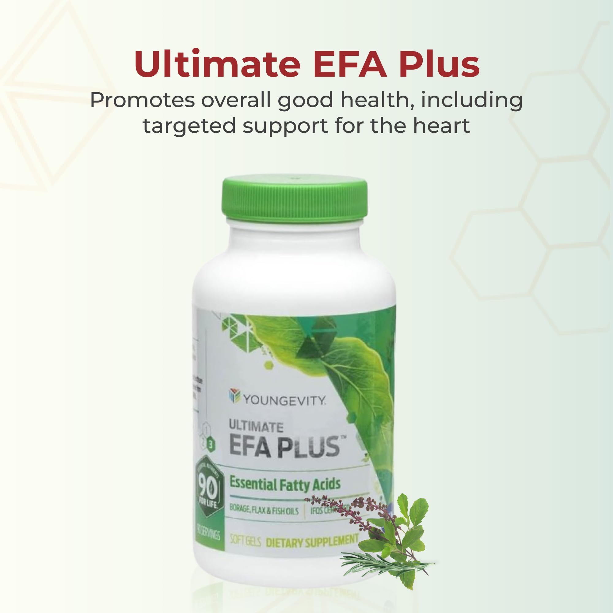 Youngevity Ultimate Essential Fatty Acids bottle with 90 soft gels