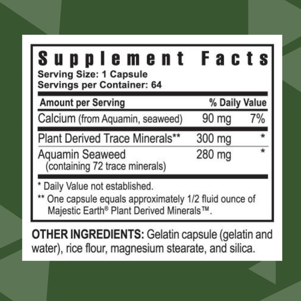 Youngevity Ultimate Mineral Caps side view showing capsule details
