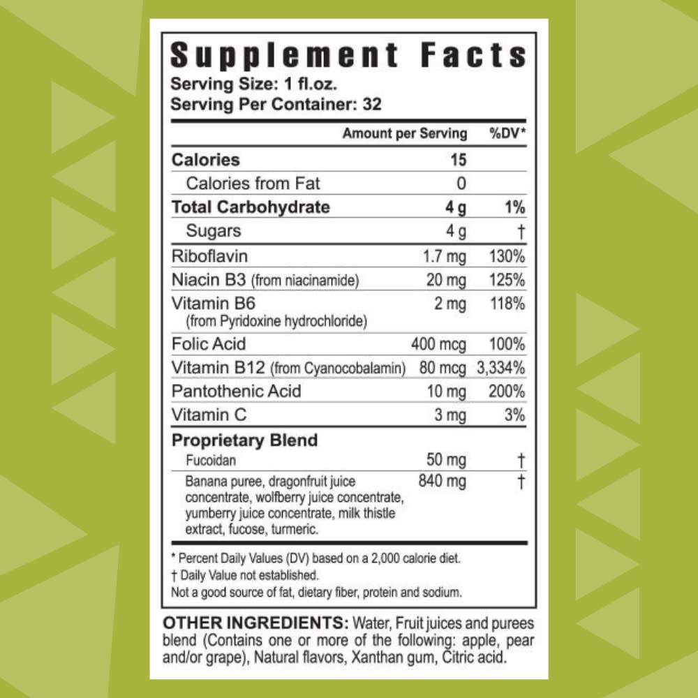 Youngevity Zradical 1120g back view with ingredient list