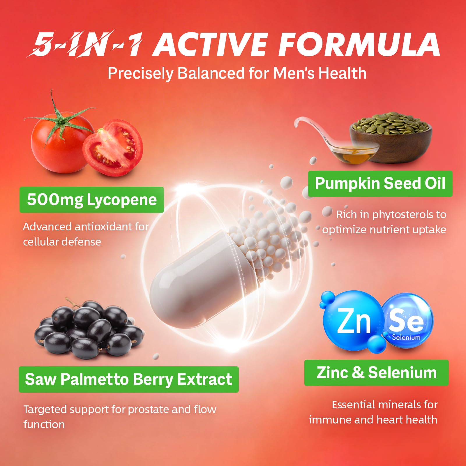 Your Nutritionist Lycopene Supplement 500MG capsule close-up