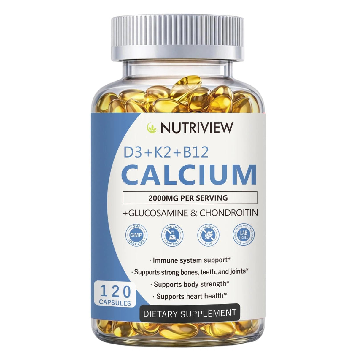 Youth Research Calcium Citrate Softgels 2000mg front view