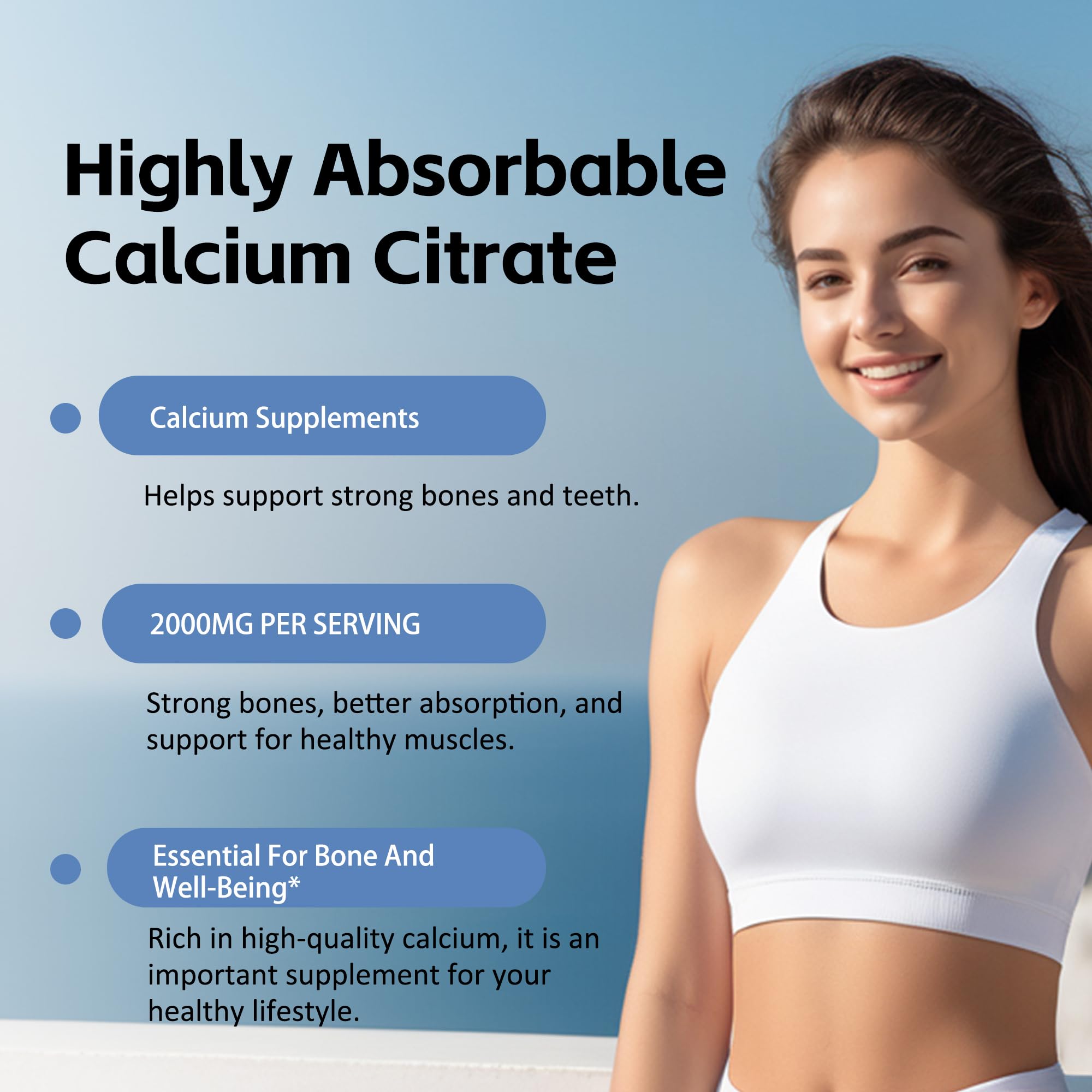 Youth Research Calcium Citrate Softgels 2000mg side view
