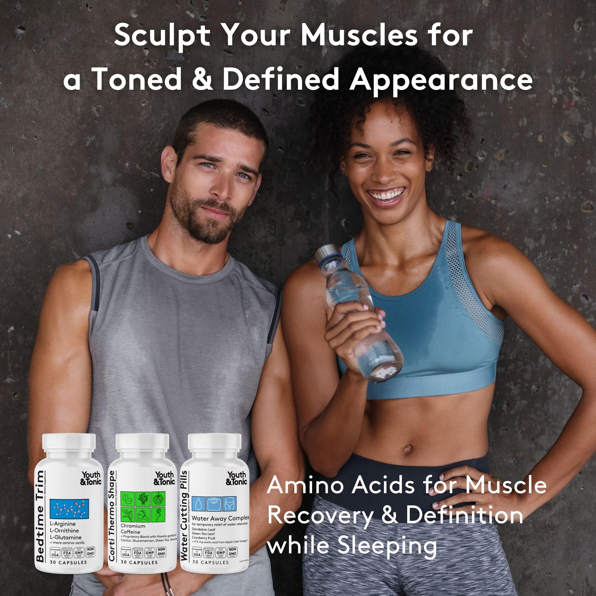Youth & Tonic 3-in-1 Fat Burner Supplement packaging