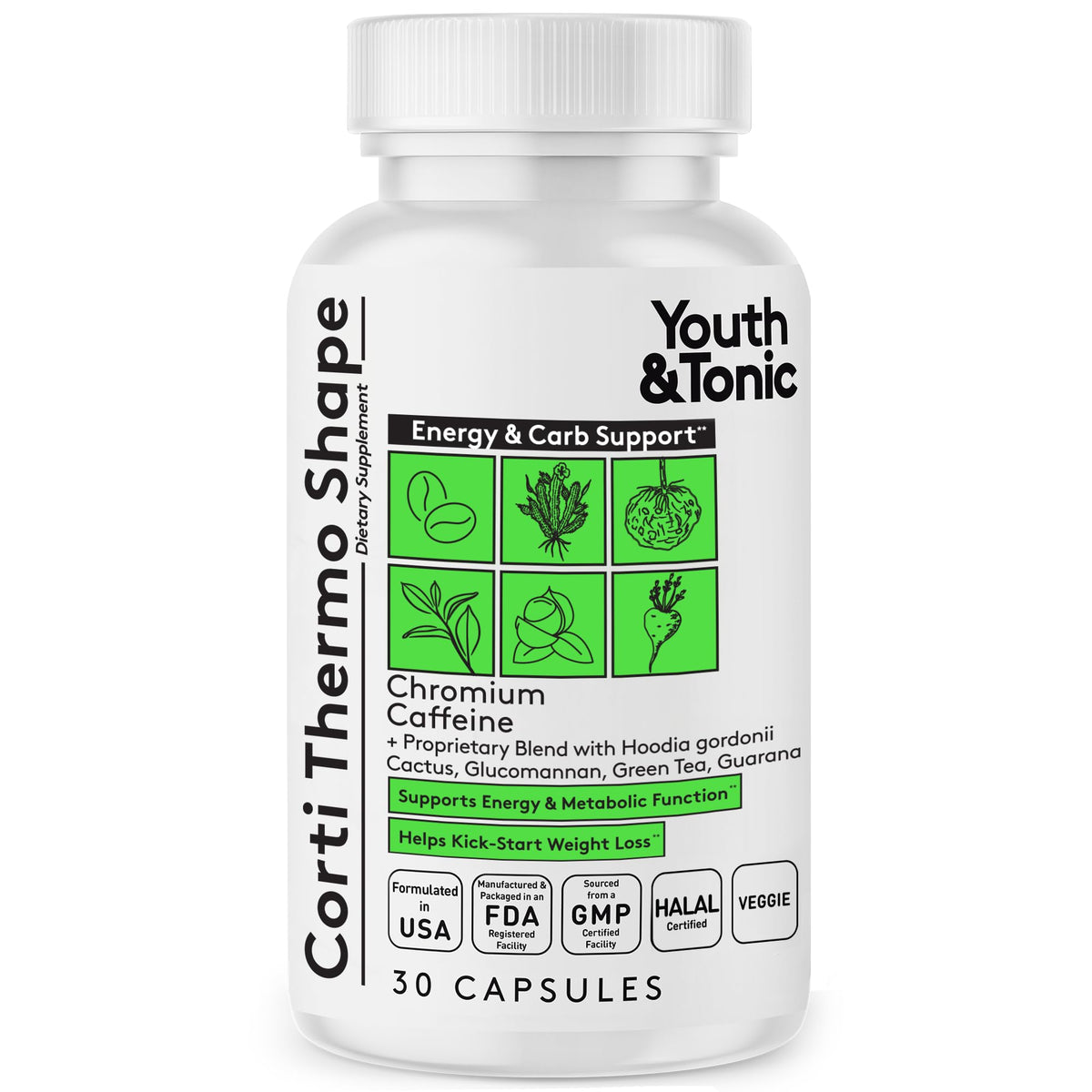 Youth & Tonic Blended Vitamin & Mineral Supplement capsule front view
