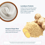 Youtheory 2X Action Probiotic with ginger extract close-up