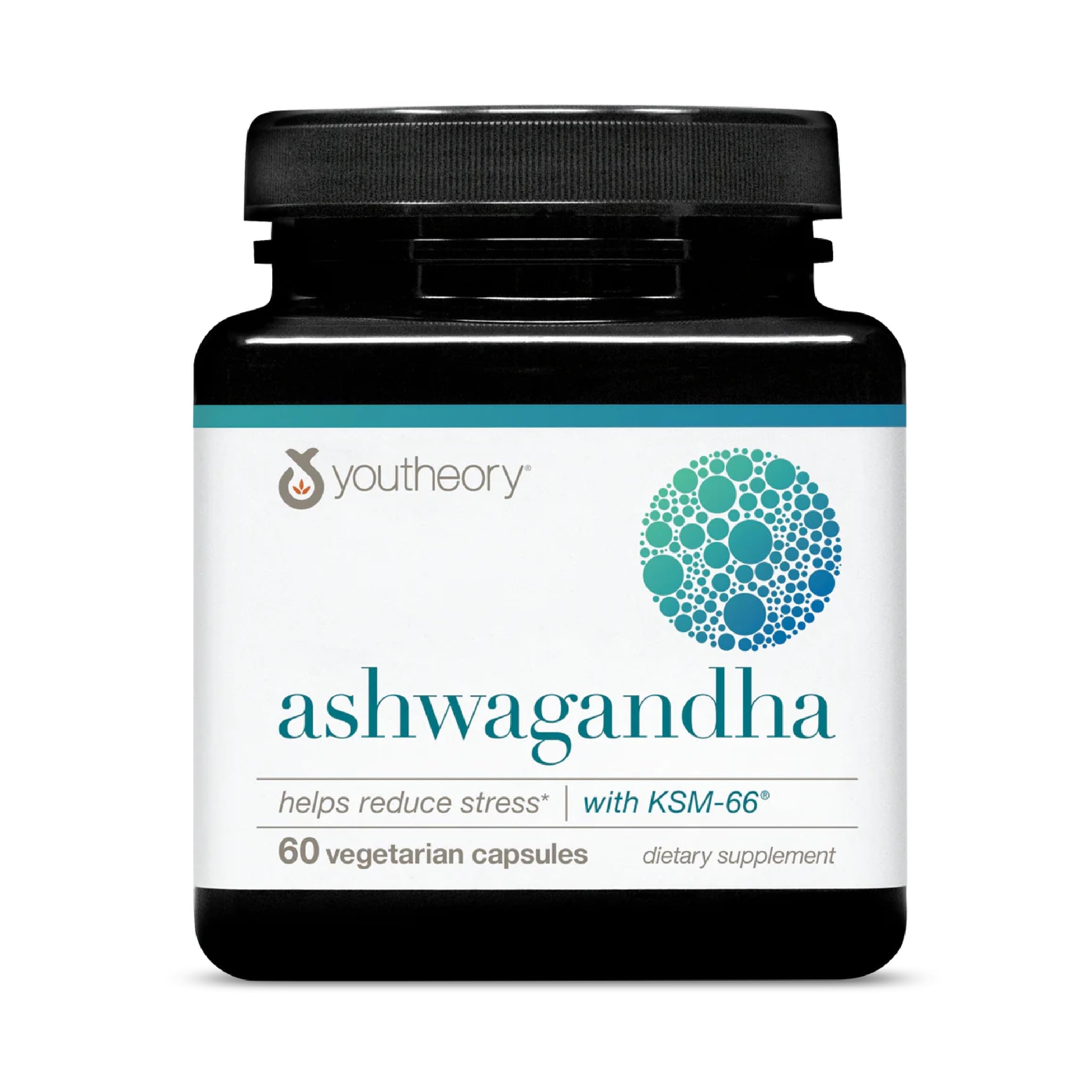 Youtheory Ashwagandha 1000mg supplement bottle front view