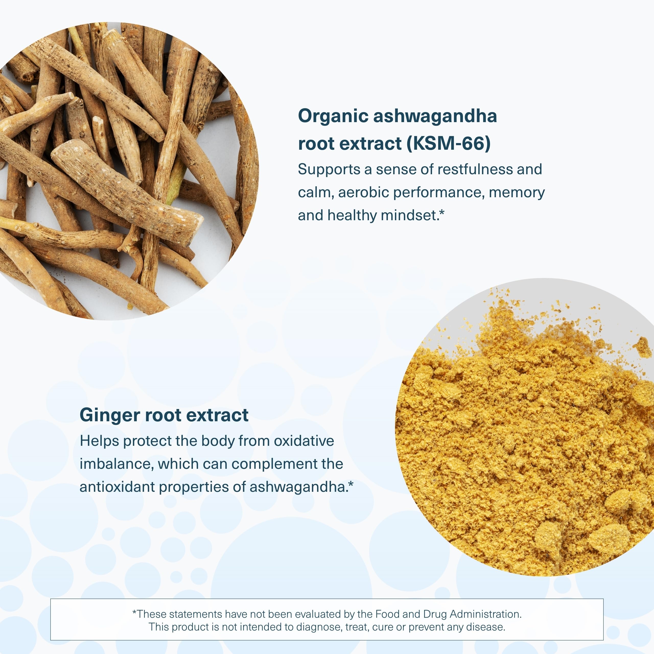Youtheory Ashwagandha capsules on a wooden table