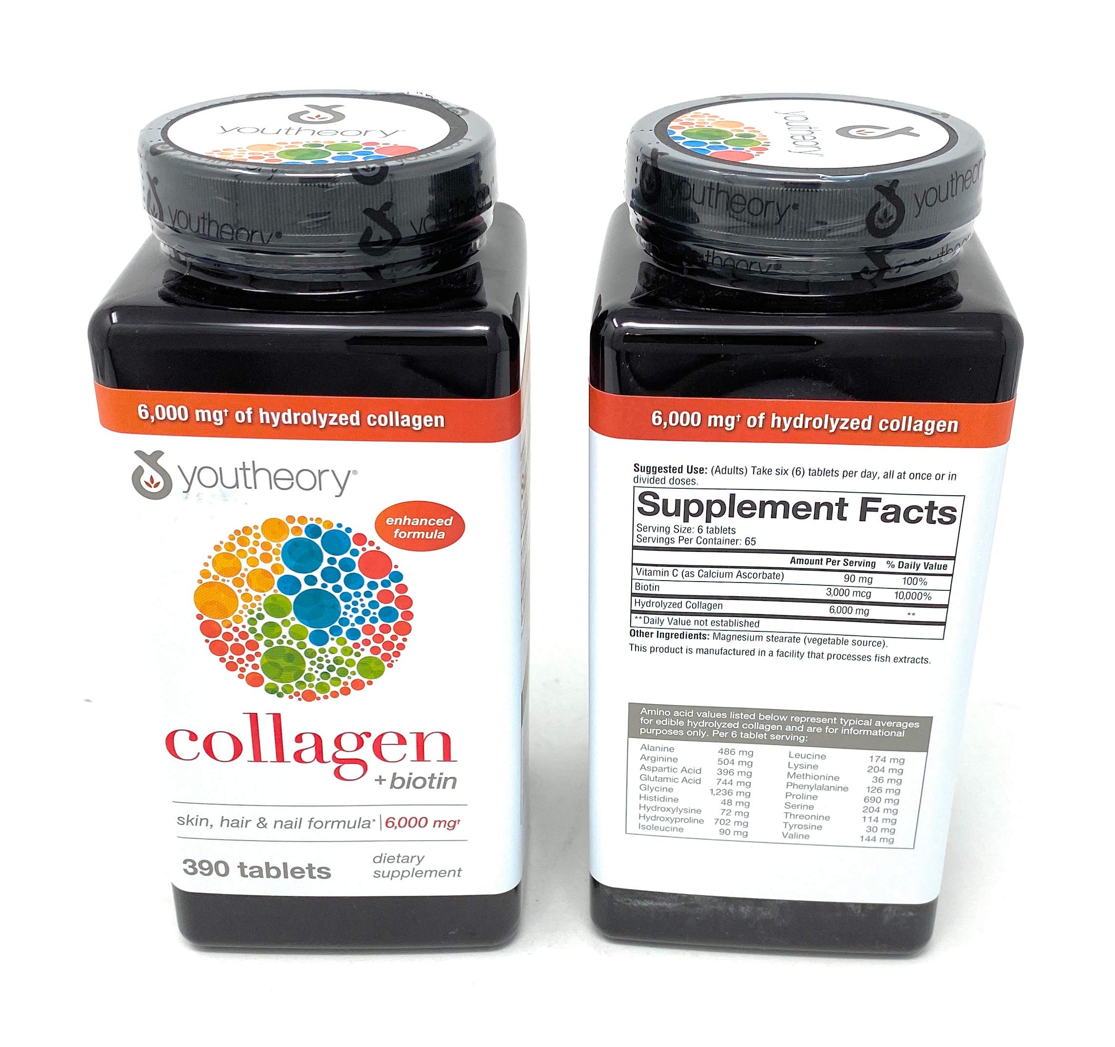 Youtheory Collagen Advanced Formula 6000mg front view