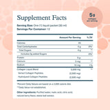 Youtheory Collagen Peptides 5000mg ingredients list on packet