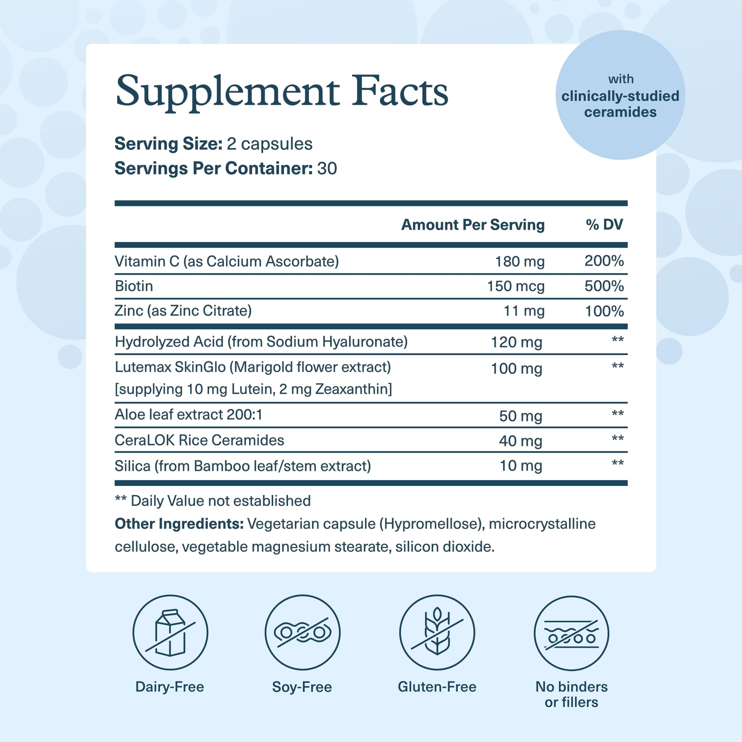 Youtheory Hyaluronic Plus supplement capsules on a table
