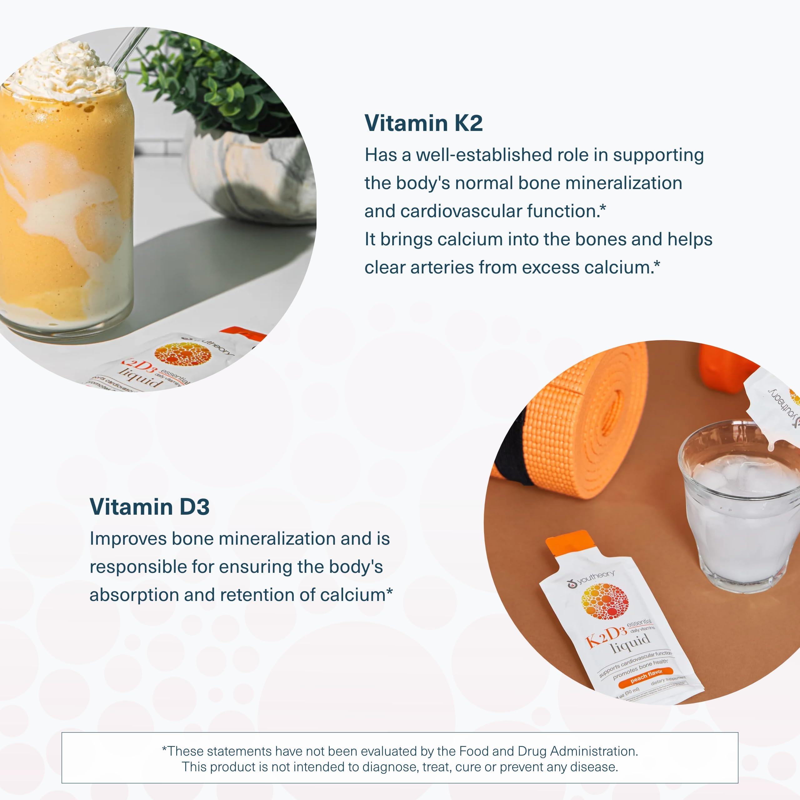 Youtheory K2D3 Calcium Supplement serving suggestion