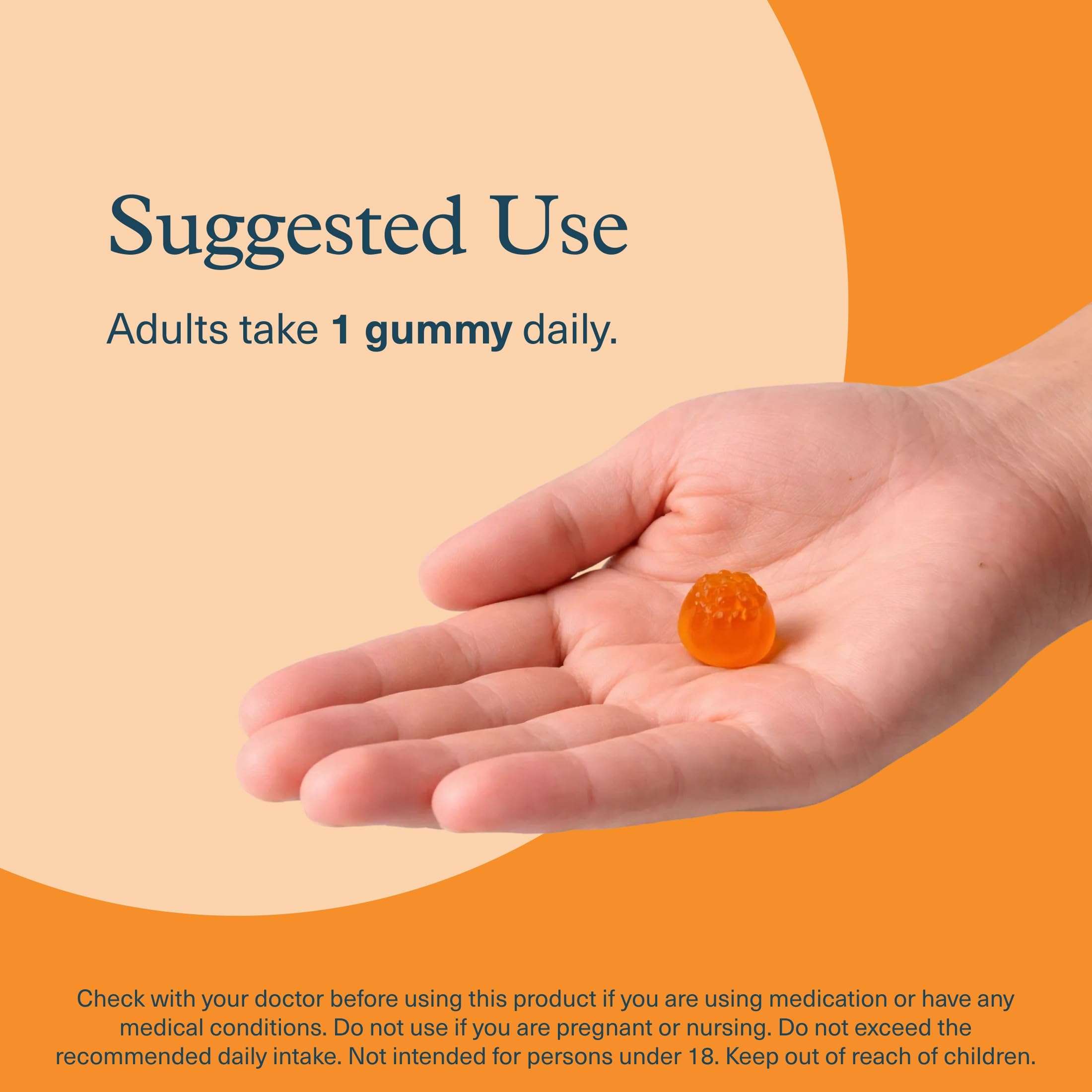 Youtheory K2D3 Vitamin Supplement gummy in hand