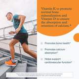Youtheory K2D3 Vitamin Supplement nutritional information