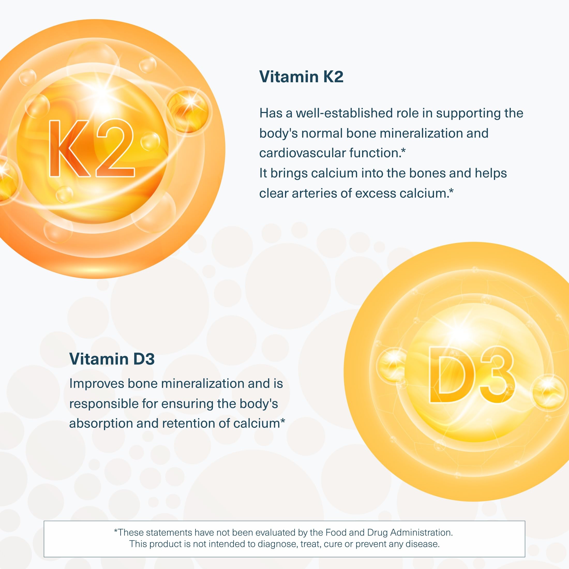 Youtheory K2D3 Vitamin Supplement side view of the bottle