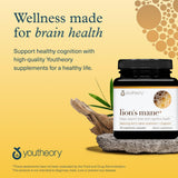 Youtheory Lion's Mane Plus capsules with a glass of water