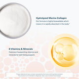 Youtheory Marine Collagen Tablets 2500mg on a wooden table