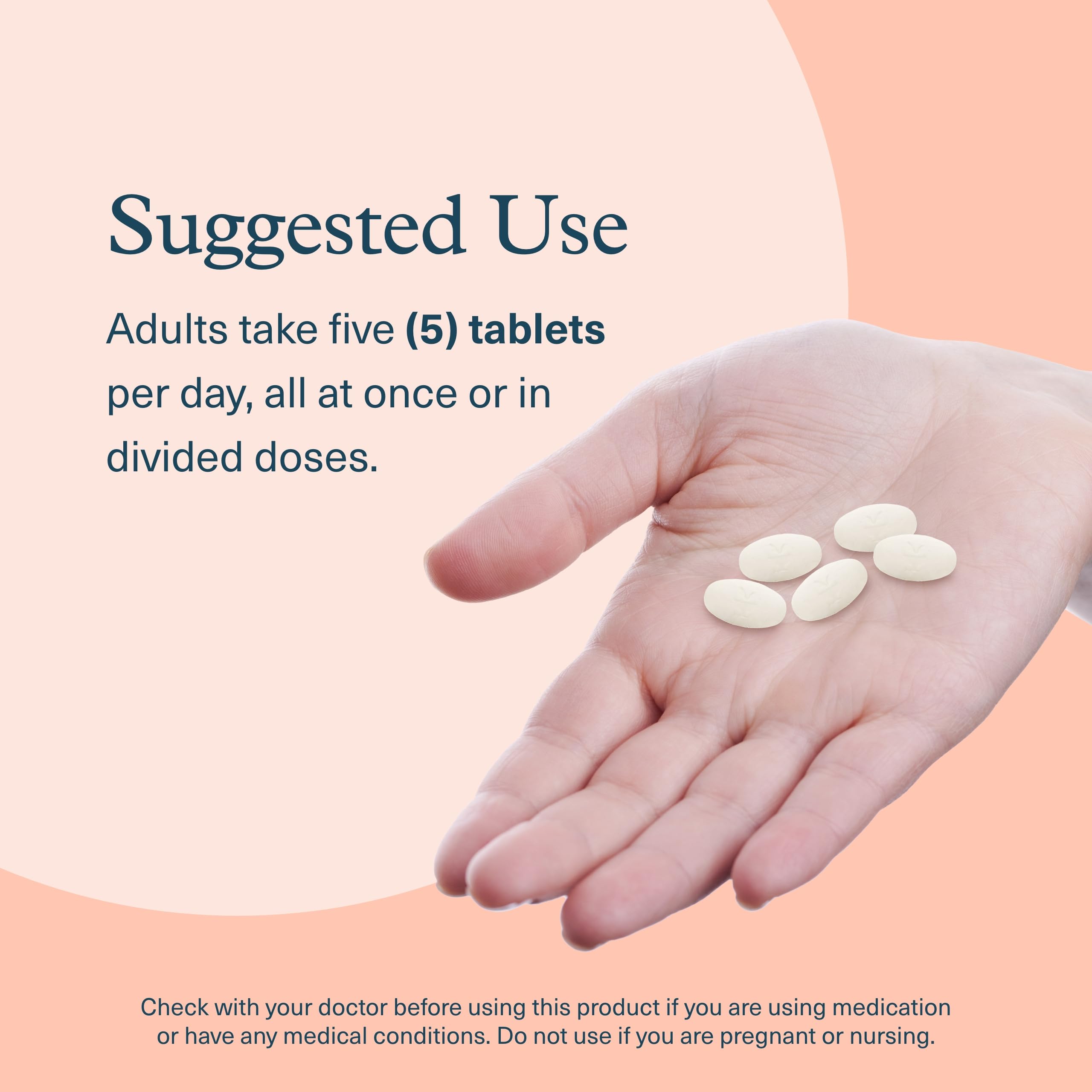 Youtheory Marine Collagen Tablets 2500mg with a glass of water