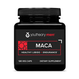 Youtheory Men's Maca Supplement 1000mg vegan capsules front view