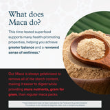 Youtheory Men's Maca Supplement 1000mg vegan capsules with a measuring spoon