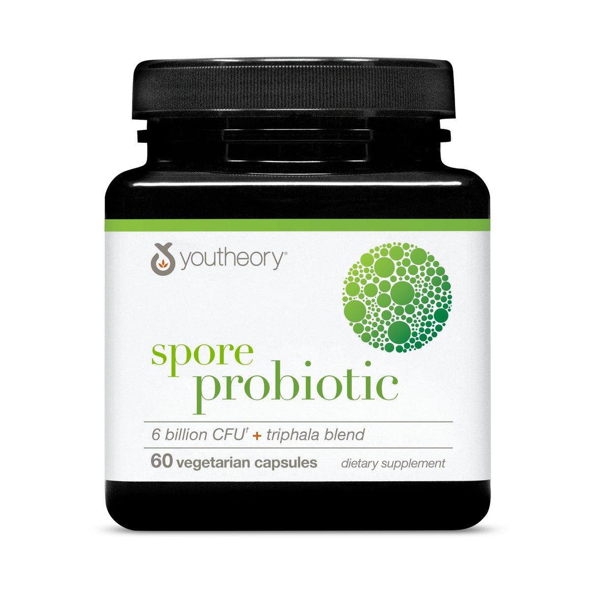 Youtheory Probiotic Supplement front view with packaging