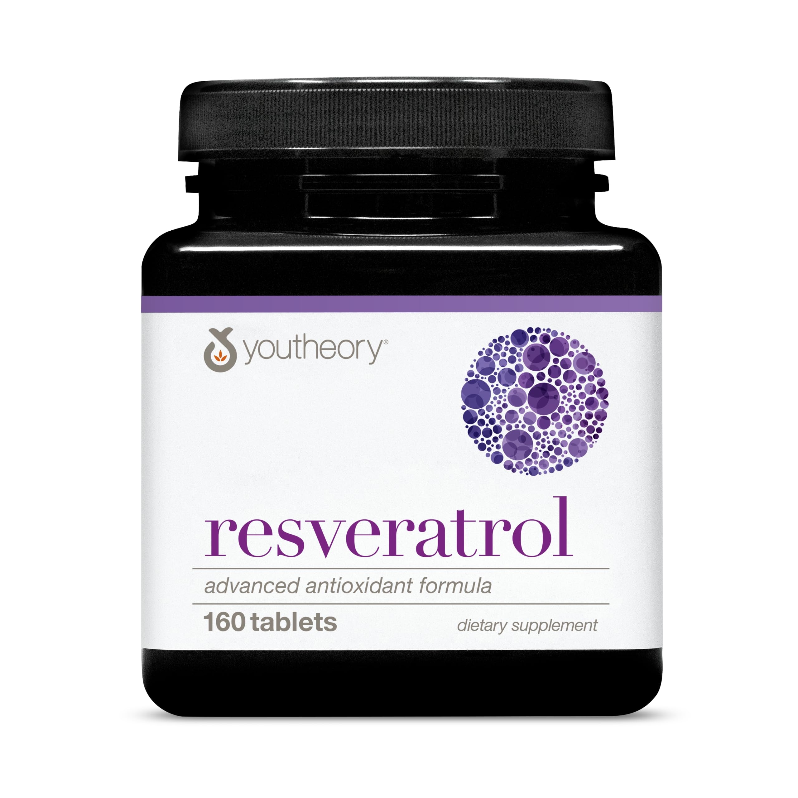 Youtheory Resveratrol Antioxidant Supplement front view, 230g