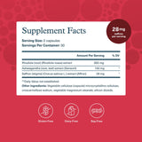 Youtheory Saffron Supplement side view showing capsule details