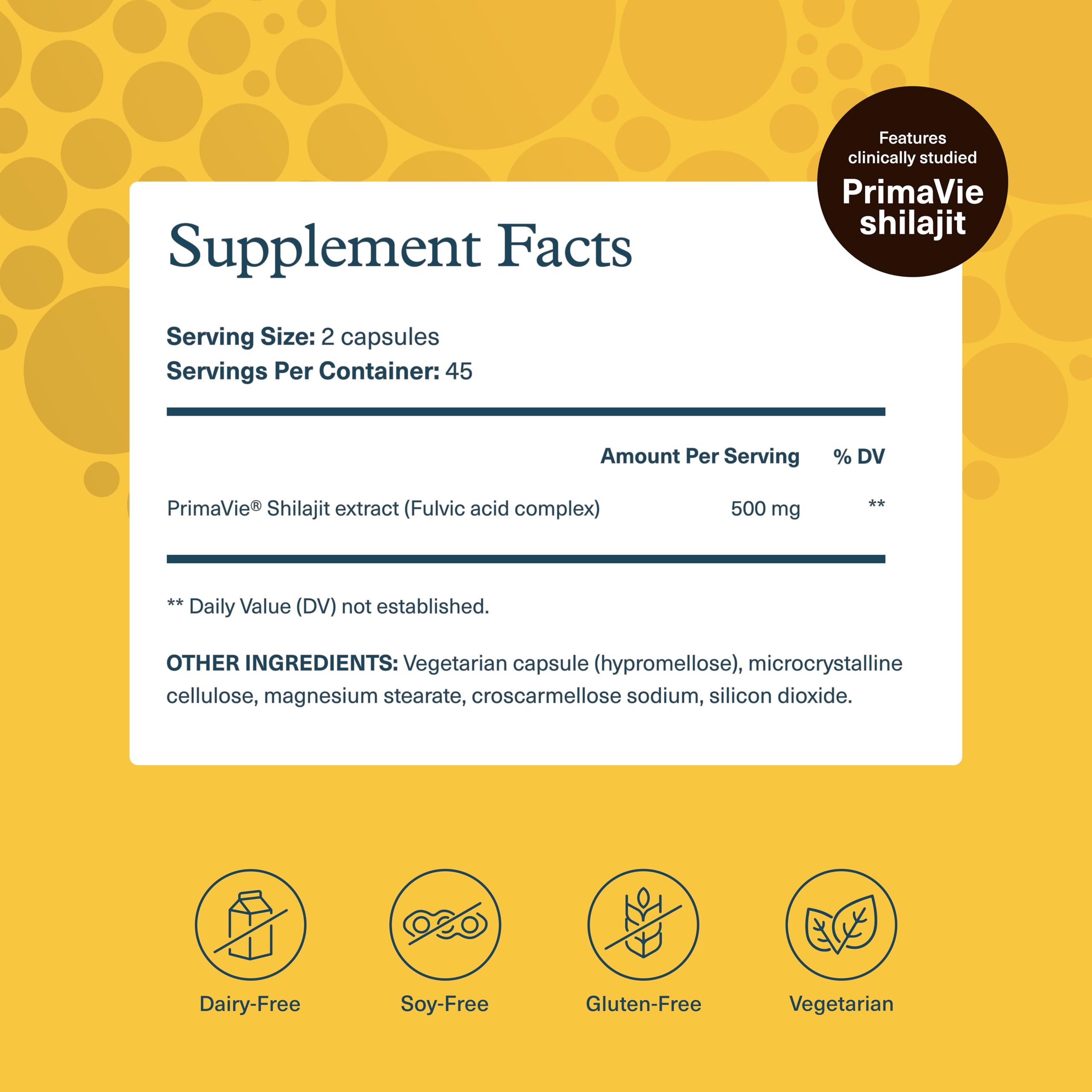 Youtheory Shilajit Supplement 500mg side view