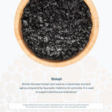 Youtheory Shilajit Supplement 500mg with a measuring spoon